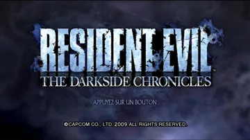 Resident Evil - The Darkside Chronicles screen shot title